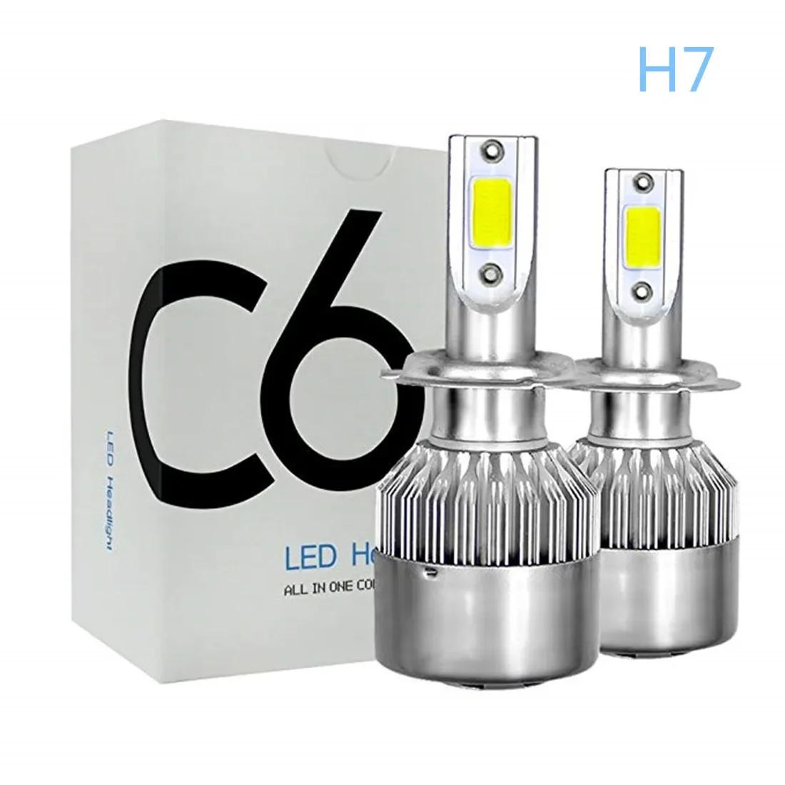 H7 LED  Ʈ H1 H3 880/881 ڵ , H8 H9 H11 9006 9005 ڵ   72W COB 12v 6000K 3000K 4300K , 2 